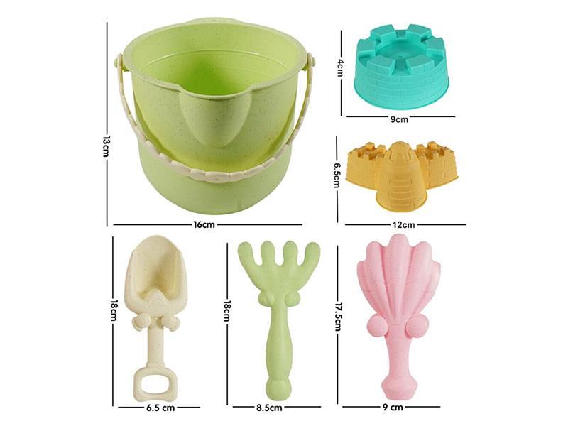 Sand Bucket Set 6pcs