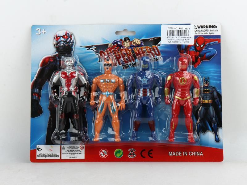 4Pcs Heroes Toy With Light
