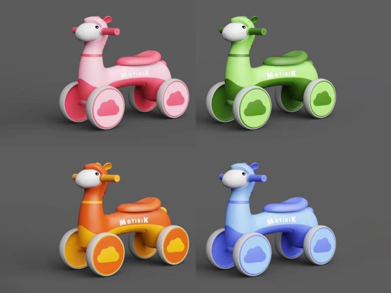 Alpaca Walker Orange Pink Blue Green