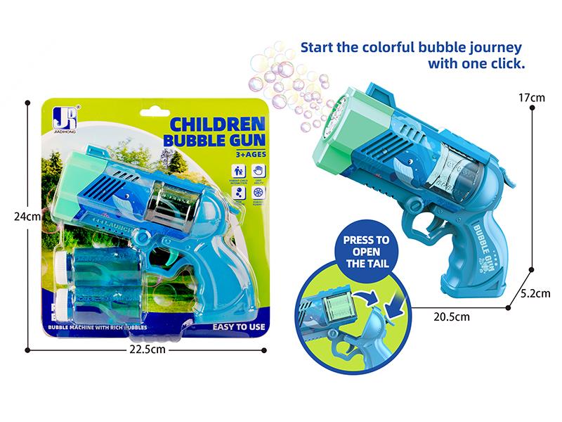 B/O 8-Holes Ocean Theme Revolver Bubble Gun With Lights