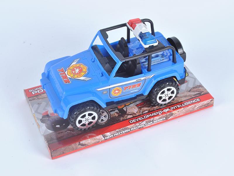 Friction Simulated Off-Road Police Car