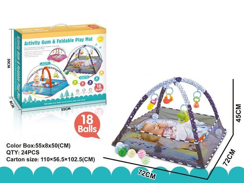 Activity Gum & Foldable Play Mat
