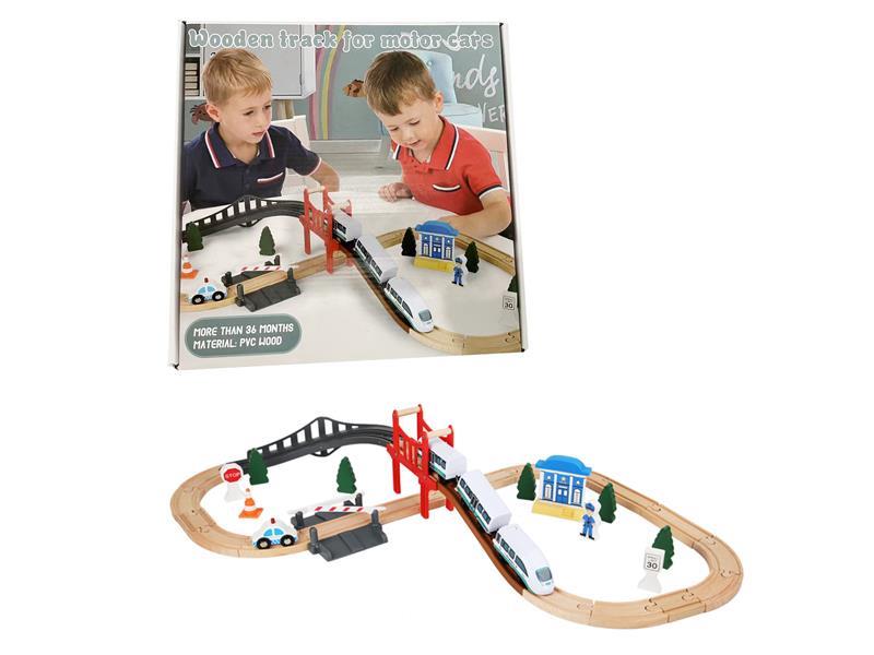 Wooden Bullet Train Track