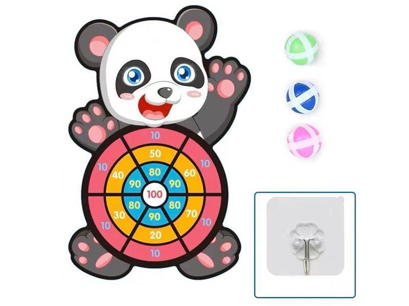 Panda Velcro Dartboard Set