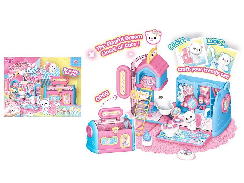 Pet Cat Beauty House Toy