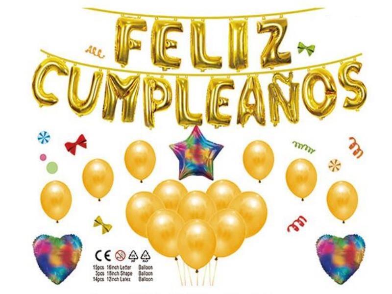 Spanish Brthday Latex Set-Golden Suit