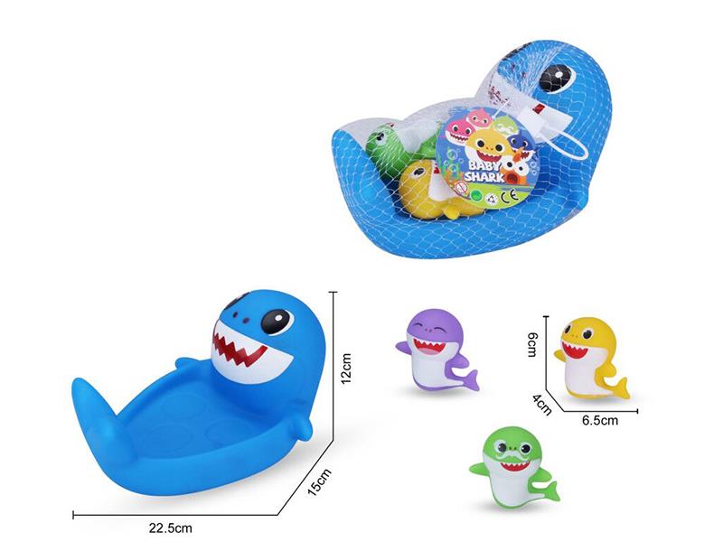 Baby Shark Kids Bath Toy Set
