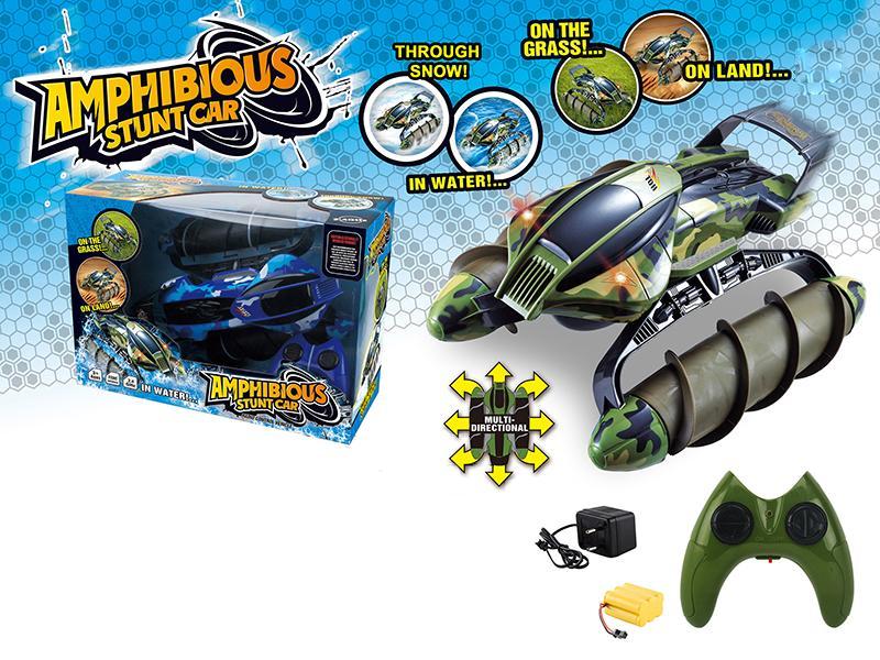 2.4G R/C Comouflage Amphibious Stunt Tank