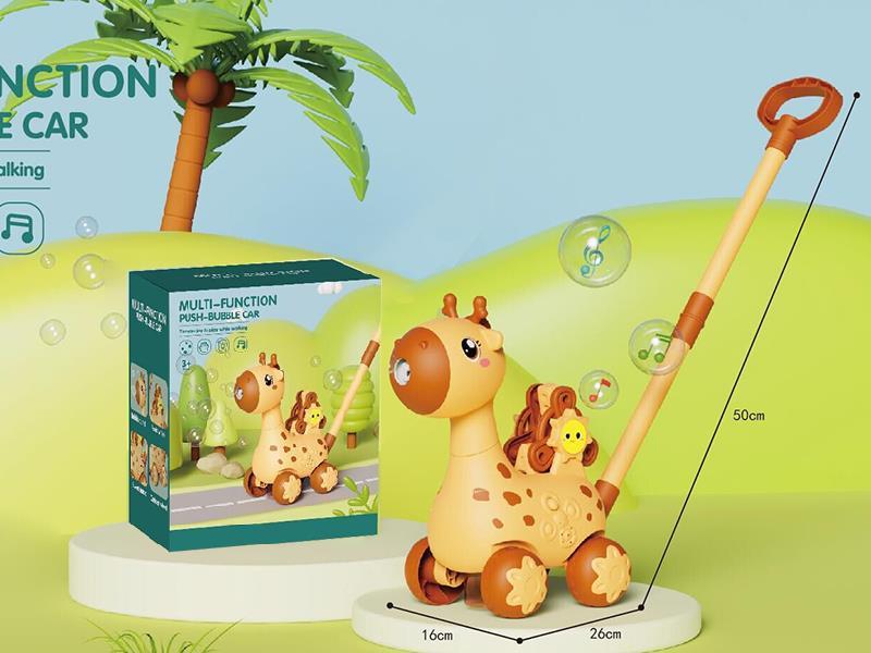 Multi-Function Push Bubble Car With Lights