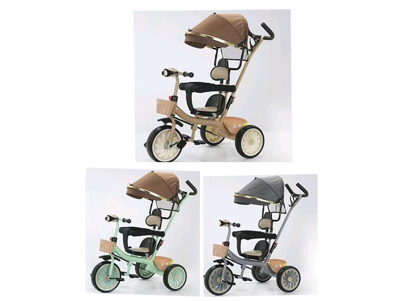 Children's Tricycle With Lights, Music, Awning