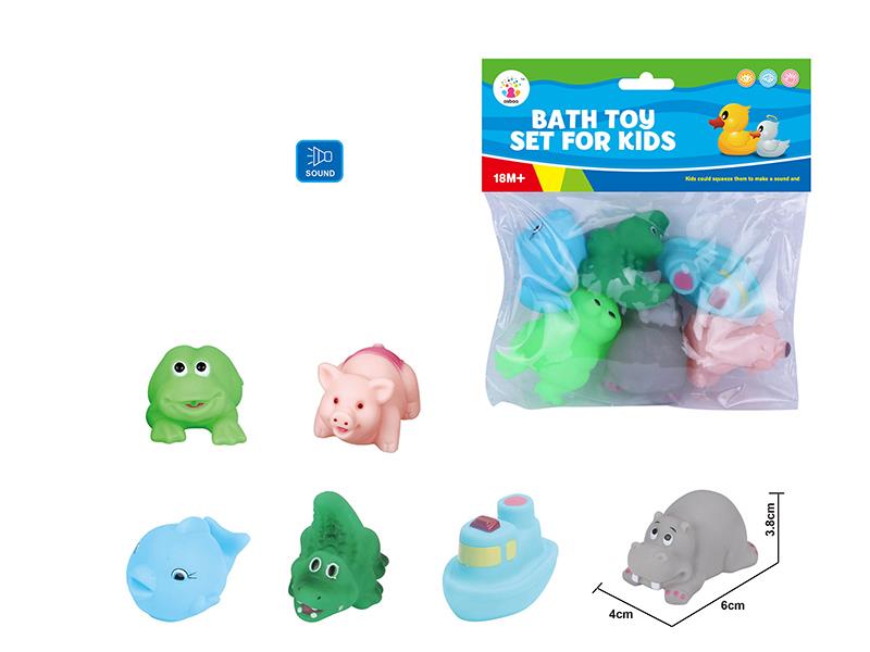 Cute Animals Kids Bath Toy Set
