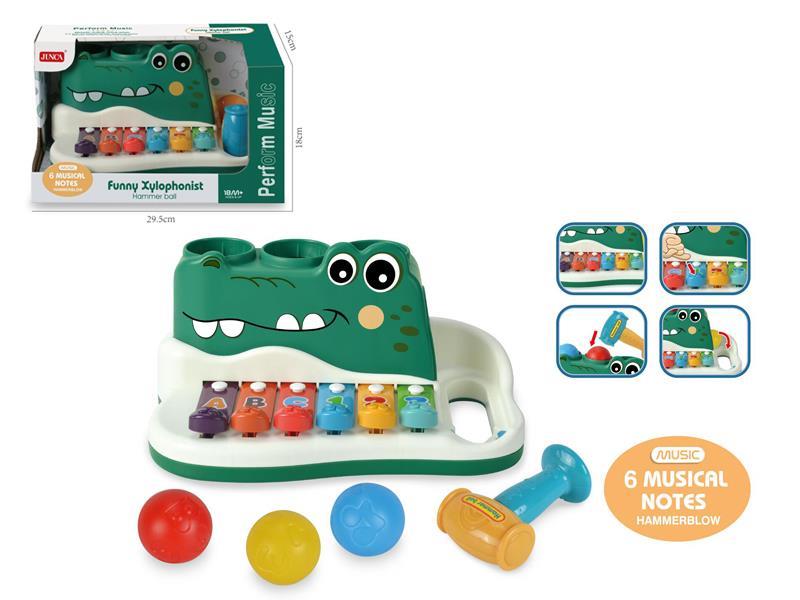 Crocodile Fun Hand Playing Piano