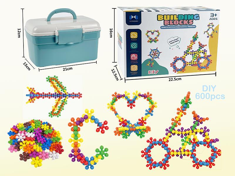 600Pcs Plum Blossom Building Blocks