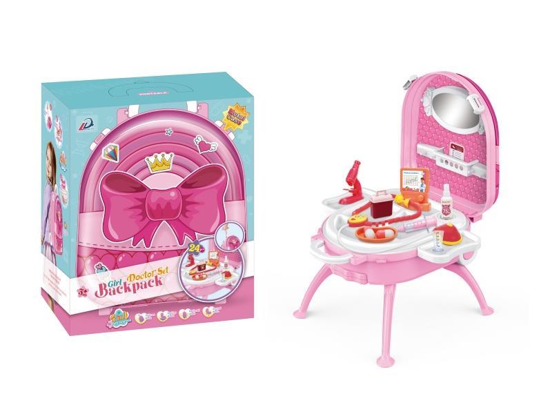 4-In-1 Hand-Held Handle Alloy Backpack Set For Girls' Medical Equipment