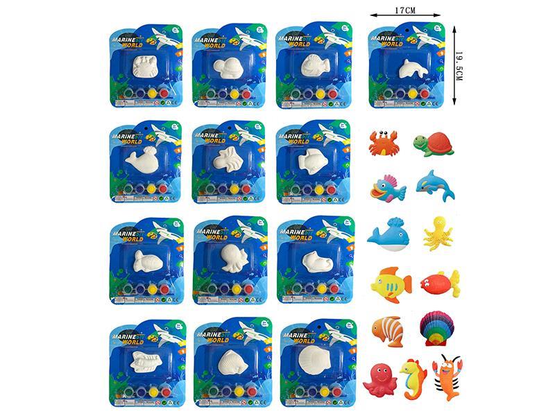 Plaster Coloured Drawing(Marine World)