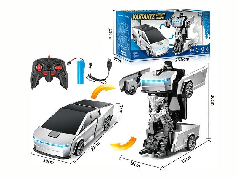 2.4G 6CH RC One-Key Transformation Tesla Cybertruck