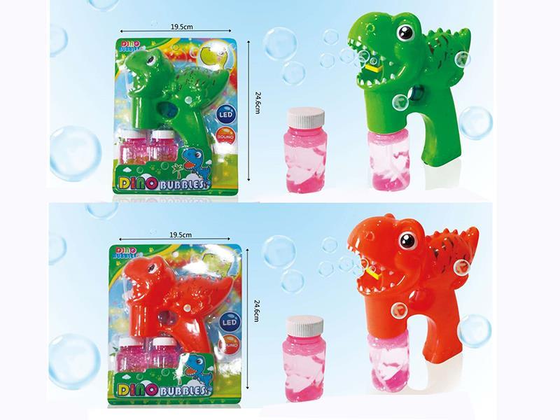Cartoon Dinosaurs  Bubble Gun With Light And Music