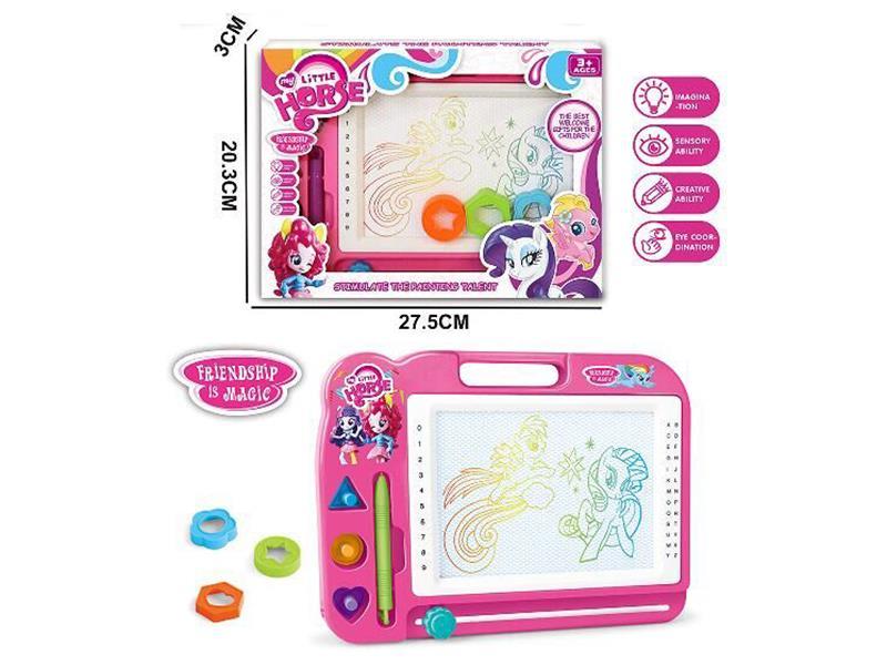 Magnetic My Little Pony Colorful Writing Board With Pen And Accessories