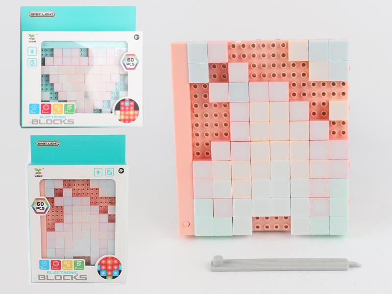 Building Blocks Wall With Light 60pcs