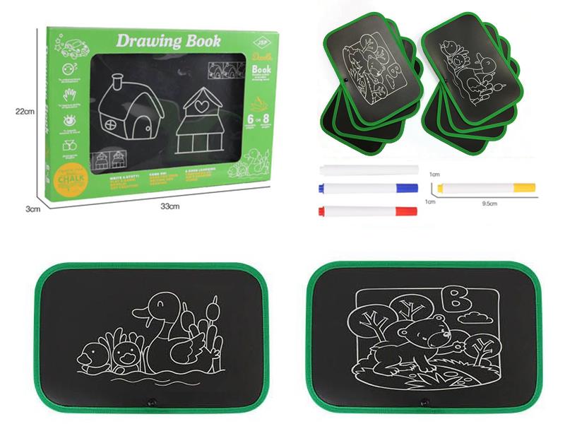 Children's Portable Rotating Graffiti Blackboard