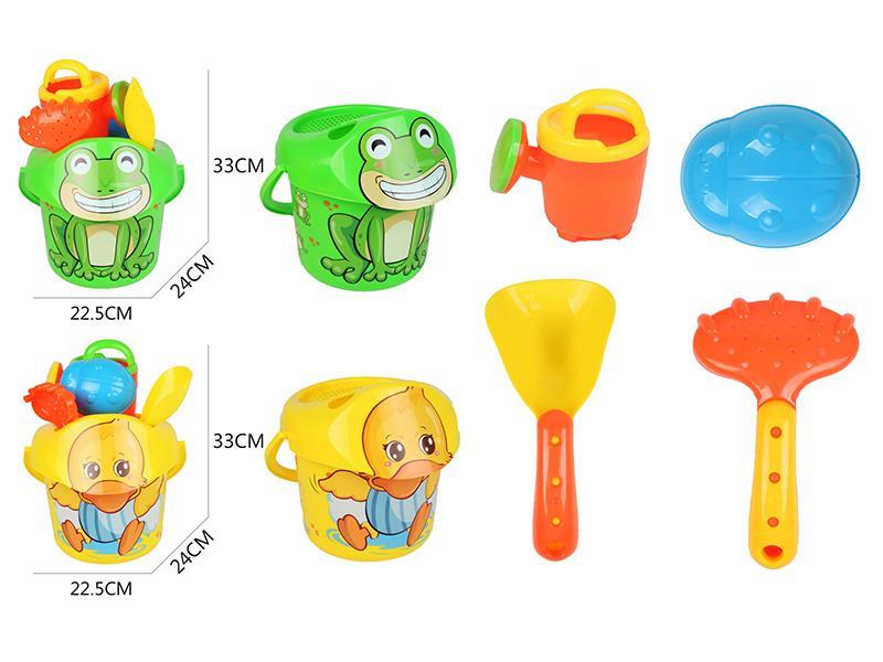 Frog/Yellow Duck Beach Bucket Set 5PCS
