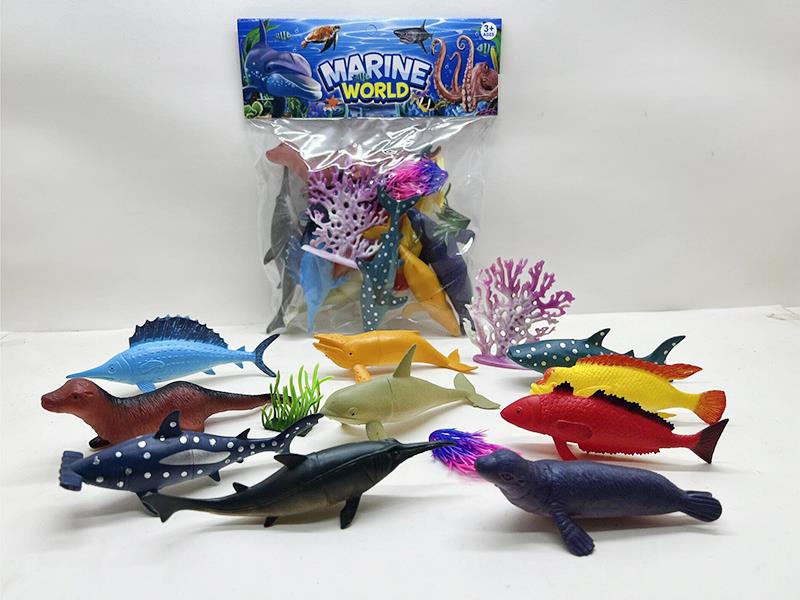 PVC Soft Plastic Sea Animals Set