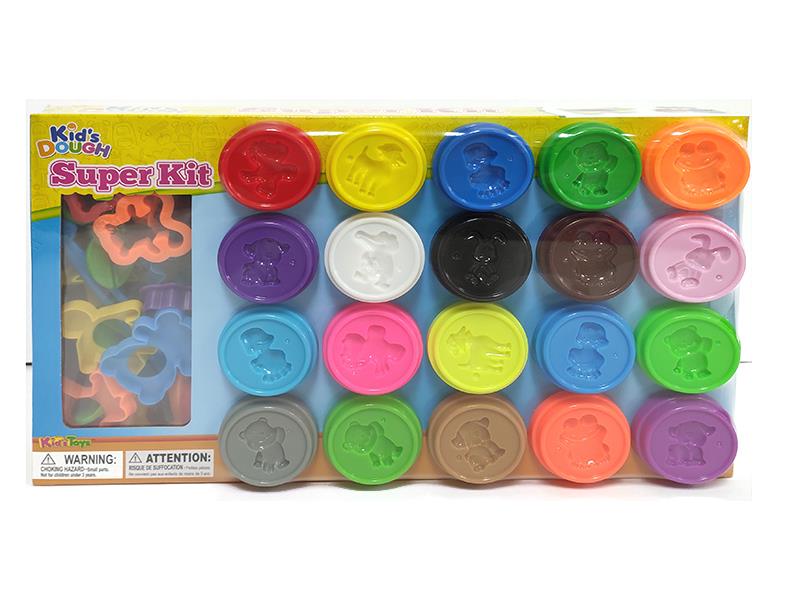 20 Colors Clay & Clay Mold Set
