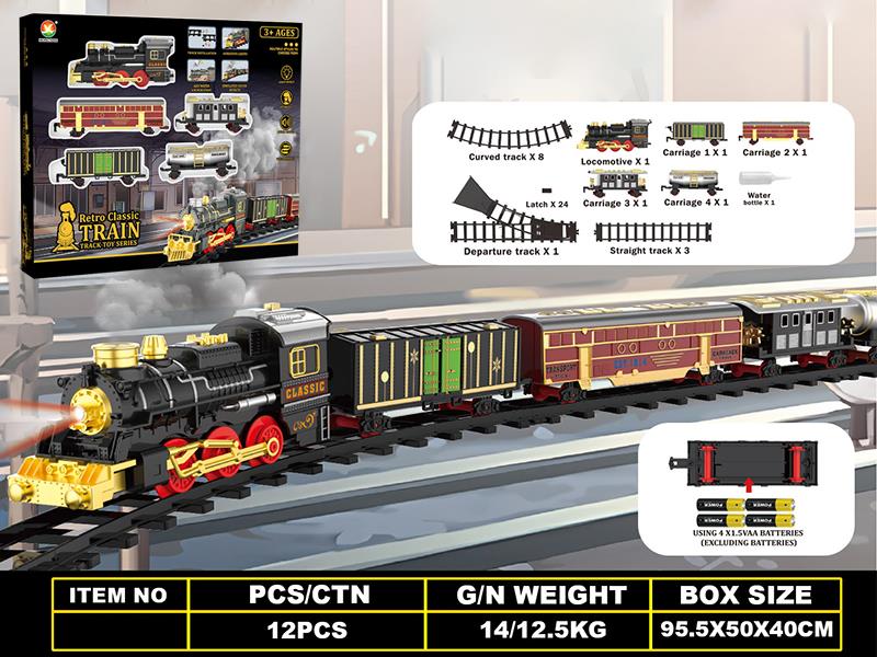 Classical Steam Electric Rail Train Toy