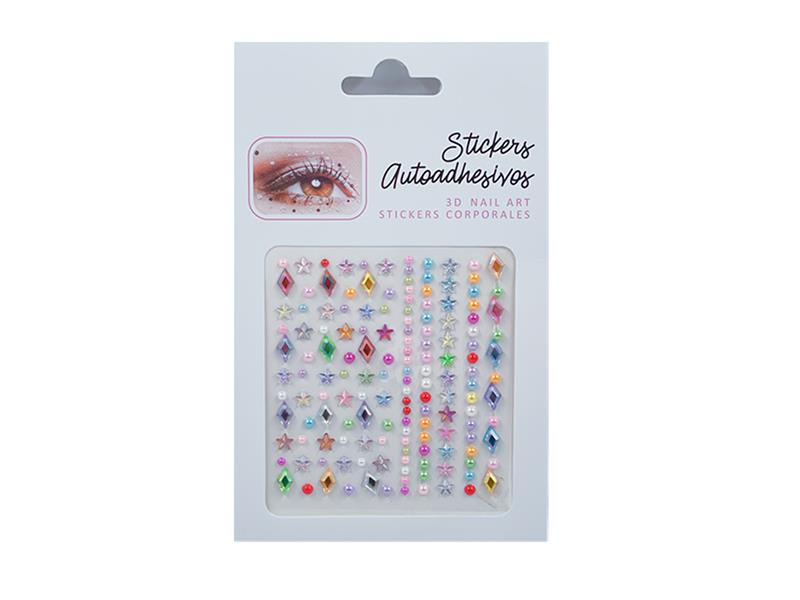Eyes Face Gems Crystal Stickers