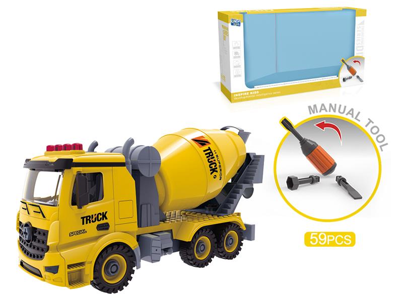 DIY Screw Building Blocks Engineering Truck