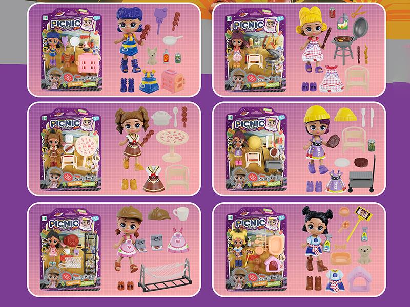 Picnic Party Doll Set