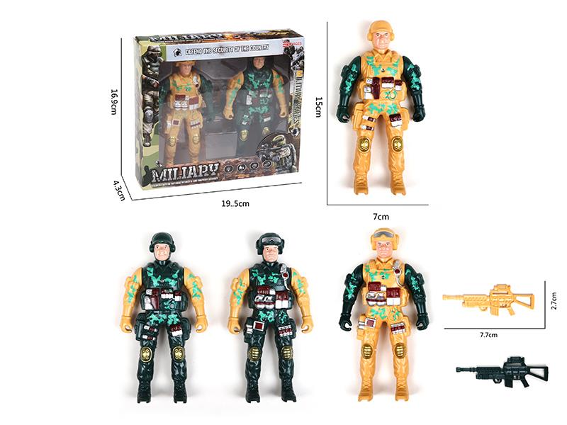 2 Soldiers Toys With Flash Lights