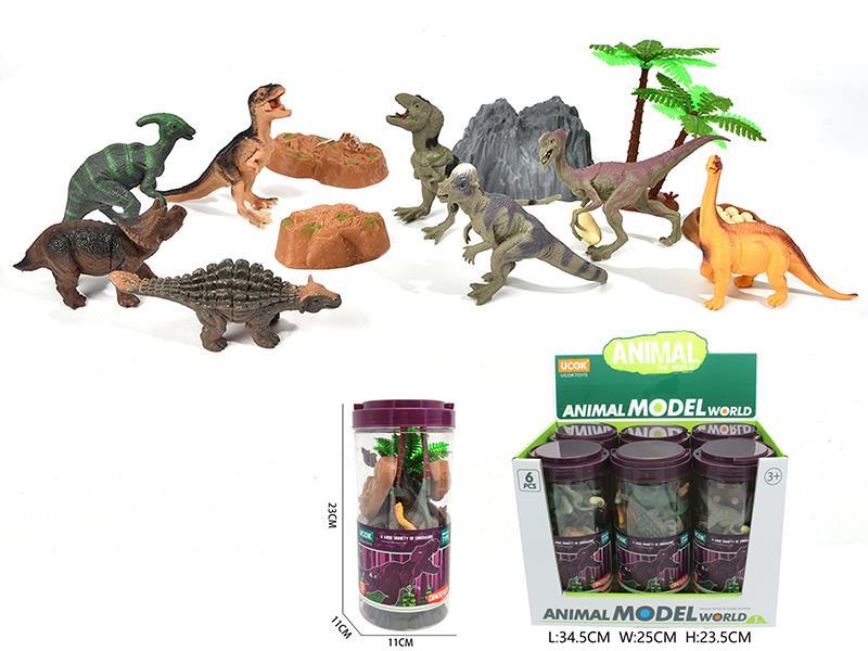 Dinosaur Set 13pcs(6 Barrel)