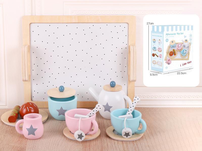 Wooden Afternoon Tea Set