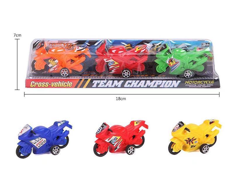 Solid Color Slide Motorcycle