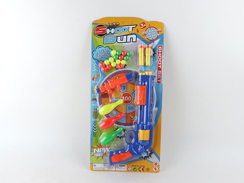 Revolver Soft Bullet Gun+Bowling Ball