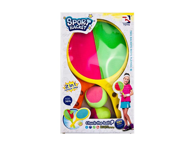 Sticky Ball Racket + 2 Balls