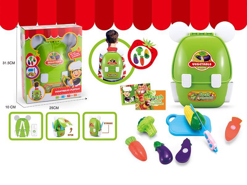 Cutting Vegetable Toy Backpack