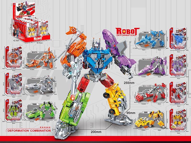 Sea, Land And Air Transformation Toys 14pcs