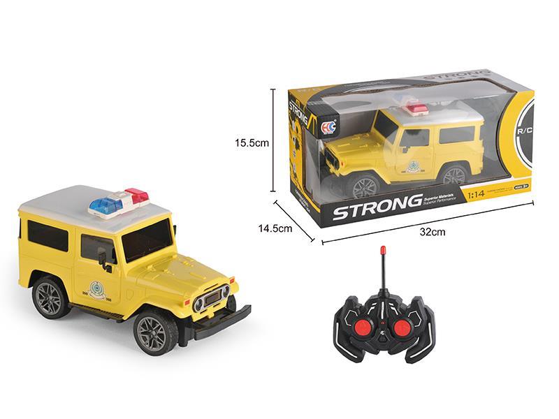 1:14 4-Channel Remote Control Fire Control Police Car