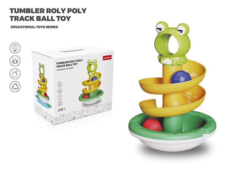 Frog Tumbler Track Ball Toy
