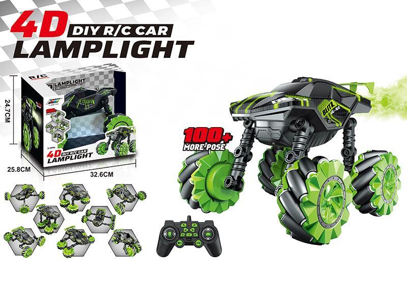 2.4G Remote Control Programming Mecanum Wheels Drift Car(4D Light)