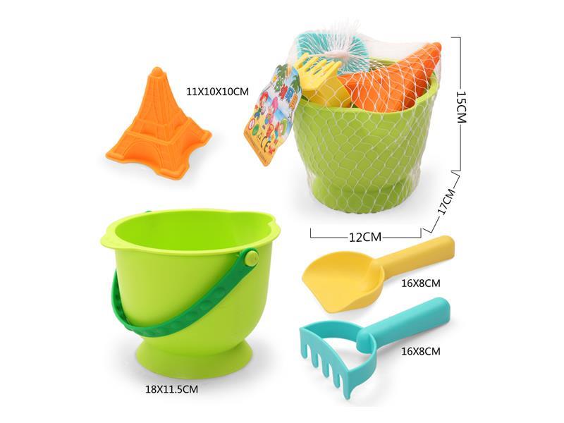 Soft Rubber Beach Bucket