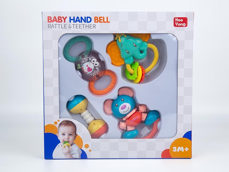 Baby Teether Rattle Set 4pcs