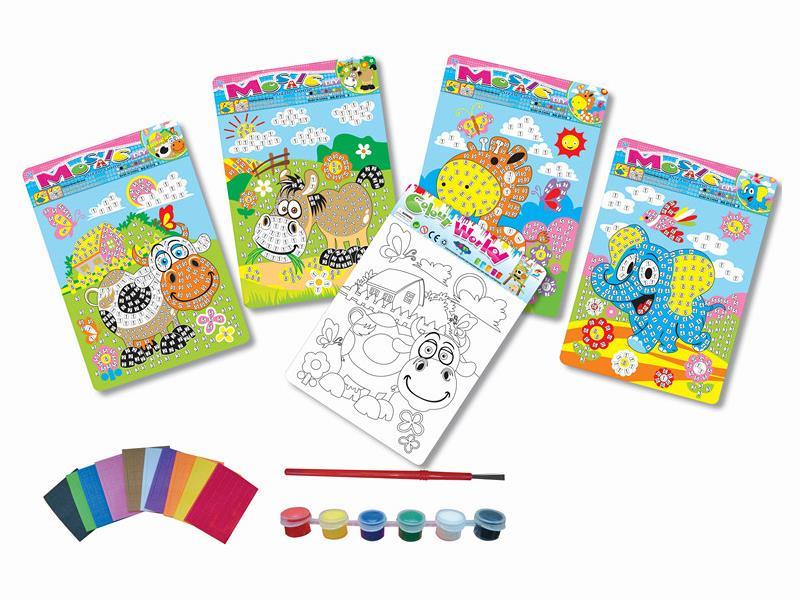 DIY Painting & Mosaic EVA Puzzle(Animals)