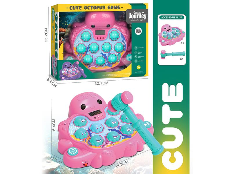 Red Octopus Whac-A-Mole Game