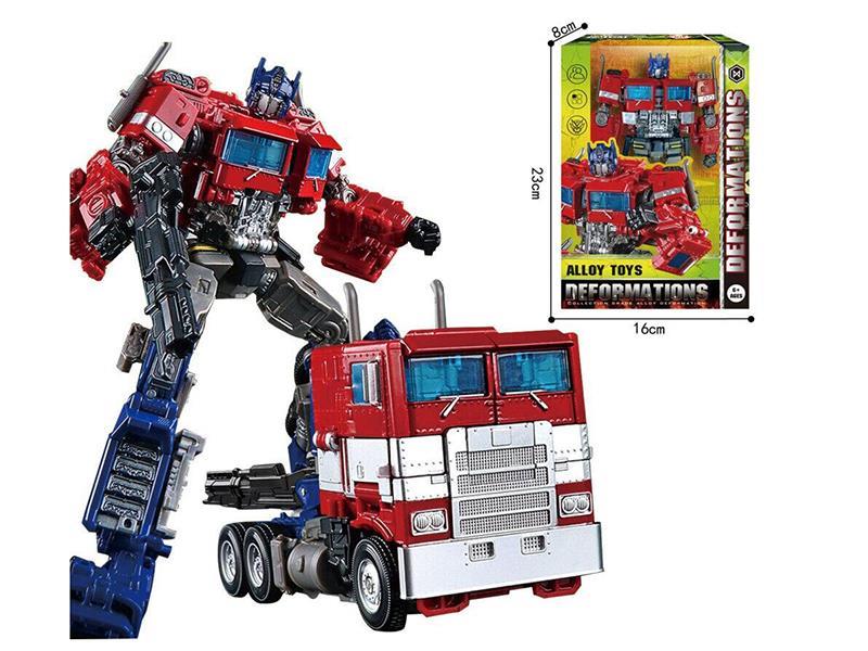 Transformers Toy Semi-Alloy Version Car Robot Model In Red