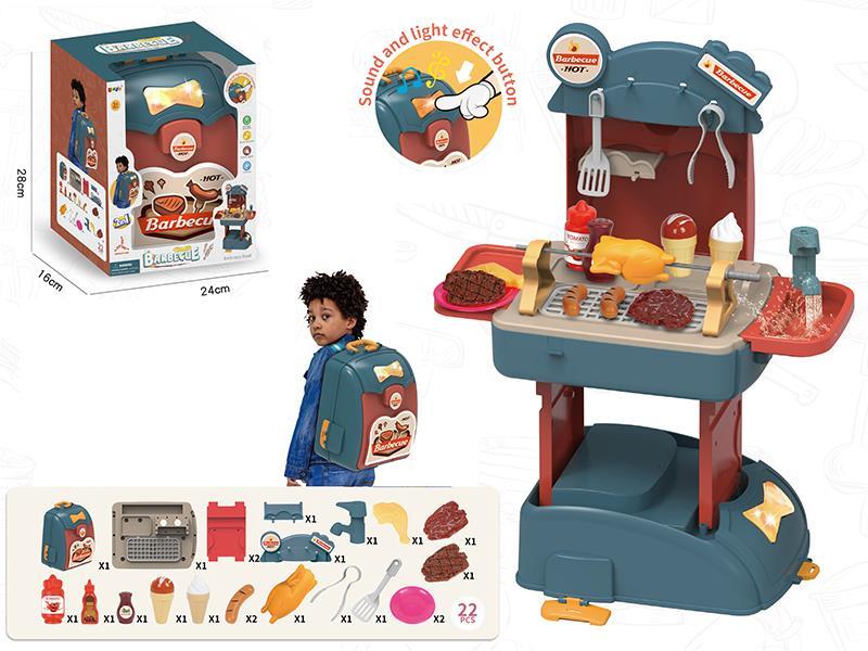 2 In 1 Backpack Barbecue With Sound And Light