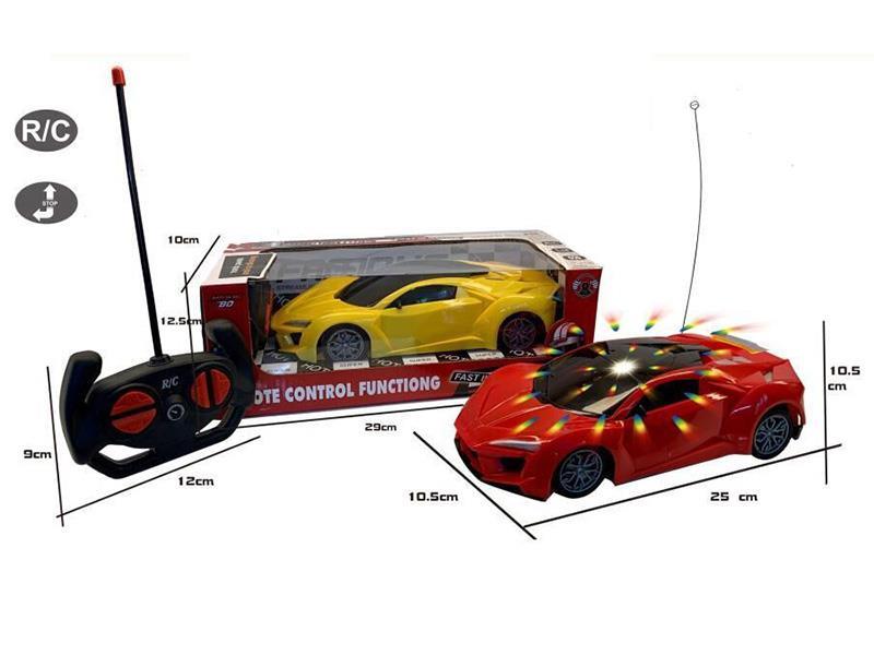 1:18 4-Channel Remote Control Car With 3D Lights
