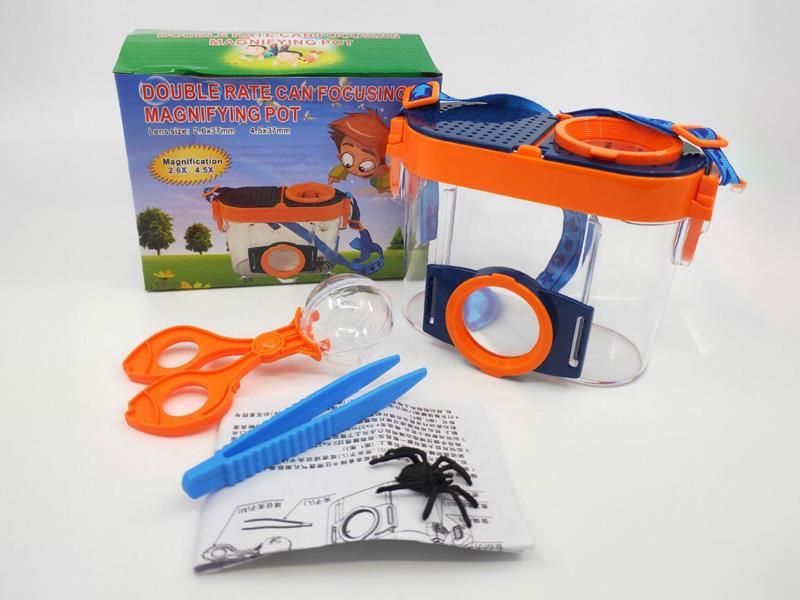 Double Lens Magnifying Glass Insect Catcher Biological Observer